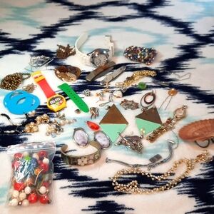 Lot of Misc Jewelry Great for crafting